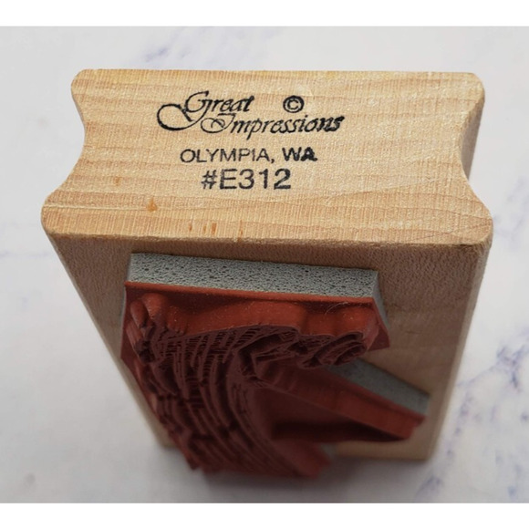 Lazy Days Fishing Great Impressions E312 Wood Mounted Rubber Stamp - Picture 3 of 7